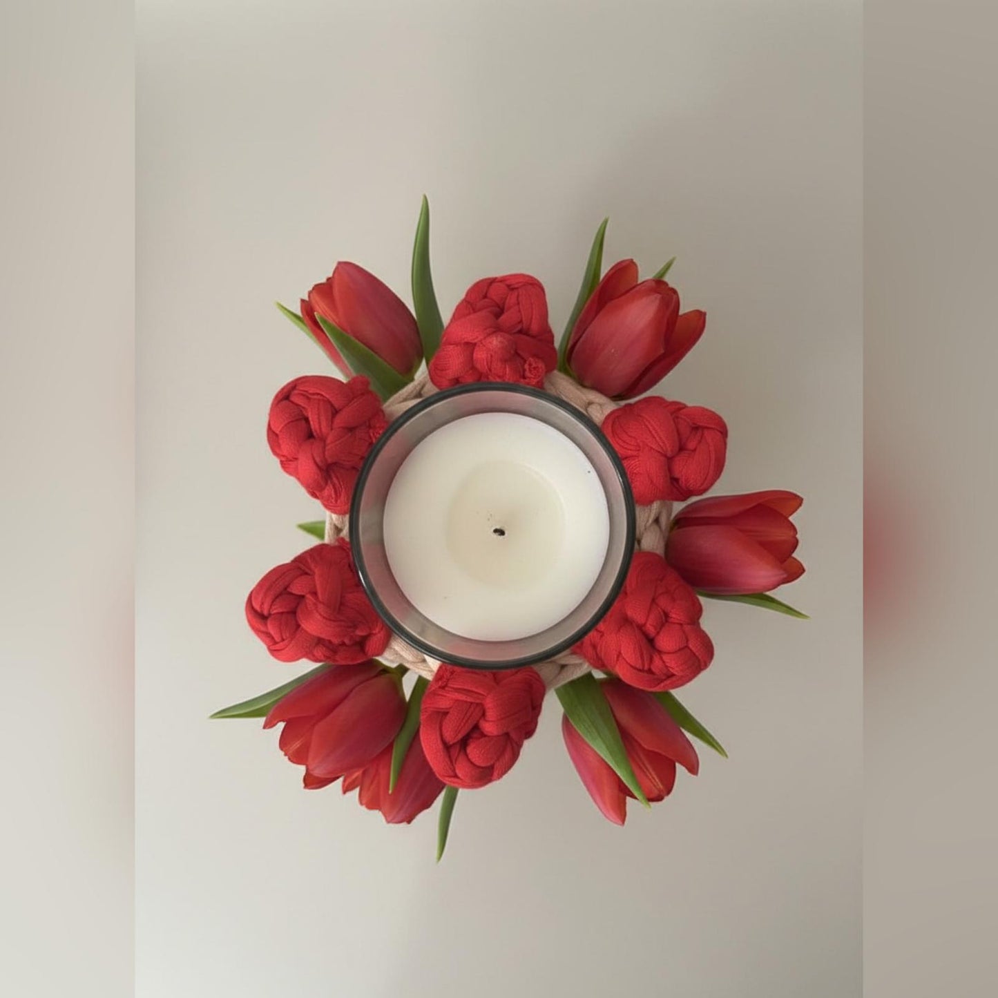 Portacandela Tulipani di Maglia